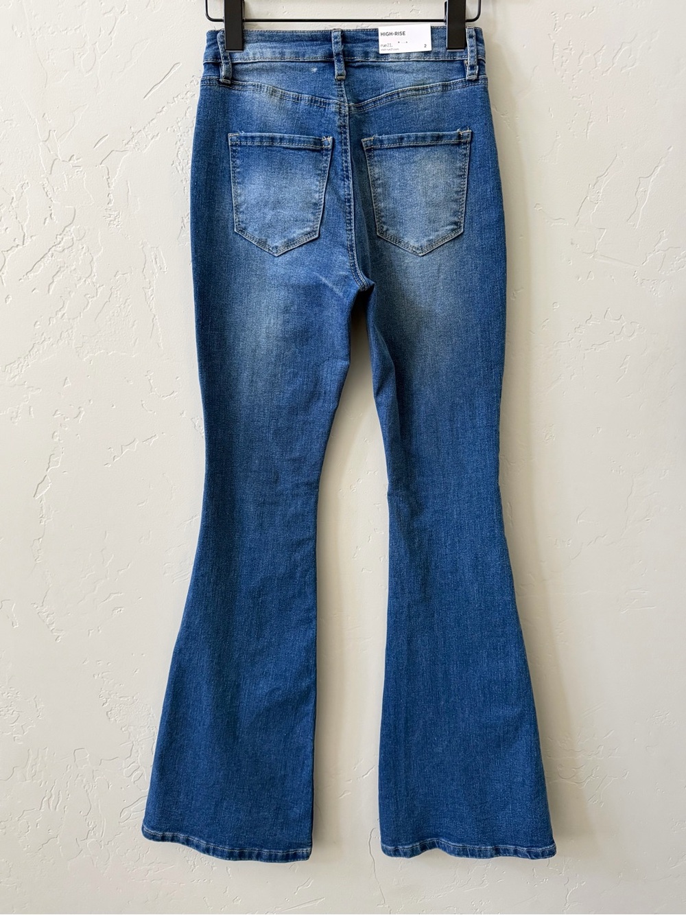Rue21 Womens High Rise Flare Jeans Size 2 Medium Wash Stretch Y2K Streetwear - Picture 6 of 14